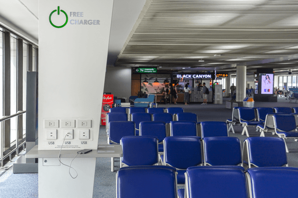 Airport charging station