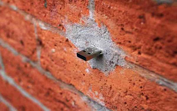 USB Stuck in Wall