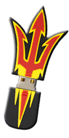 ASU Sun Devils Fork Shape USB Drive