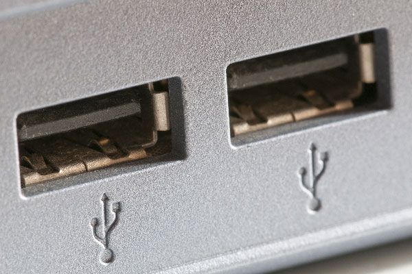 Image of two USB Ports on a Computer