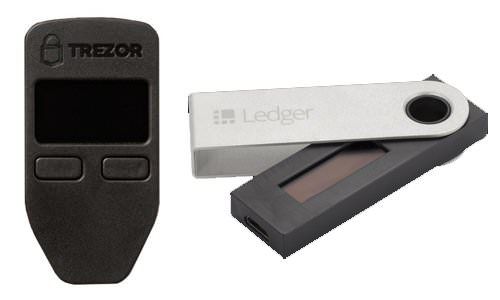 Trezor and Nanon Ledger