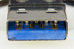 USB 3.0 close up