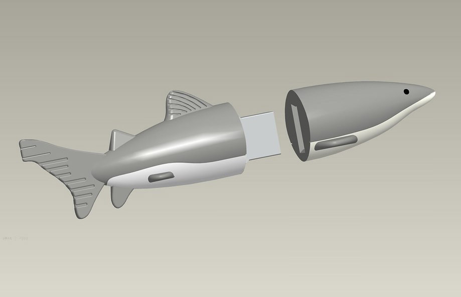 3d rendering of usb drive.