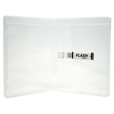 USDM Flash Pac USB Flash Drive - Case Super Clear w/Logo