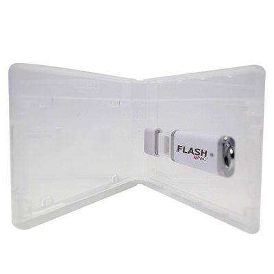USDM Mini Flash Pac USB Flash Drive - Case Super Clear with Logo