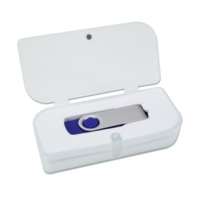 Small Magnetic Clear Plastic USB Box
