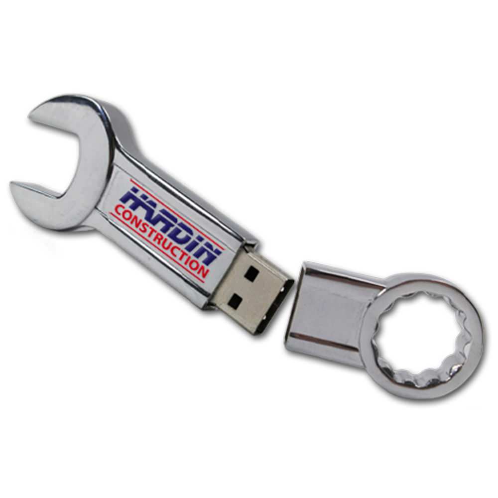 Combo Wrench Custom USB Flash Drive - 1GB
