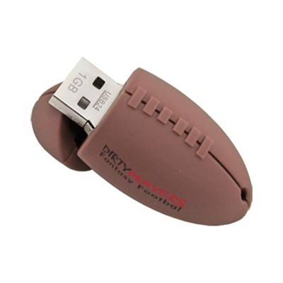 Pigskin Football-Shaped USB Drive
