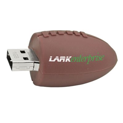 Pigskin Football-Shaped USB Drive
