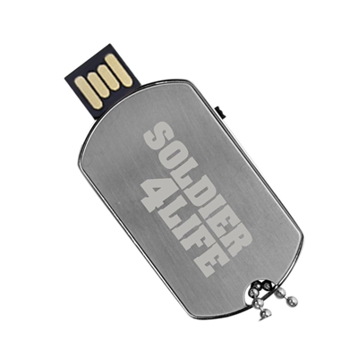 Military Dog Tag USB Drive
