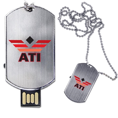 Military Dog Tag USB Drive

