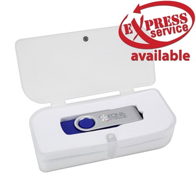 Custom Small Magnetic Clear Plastic USB Box
