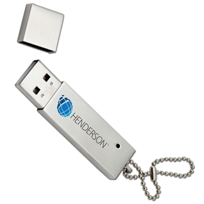 Chrome Metallic USB Drive
