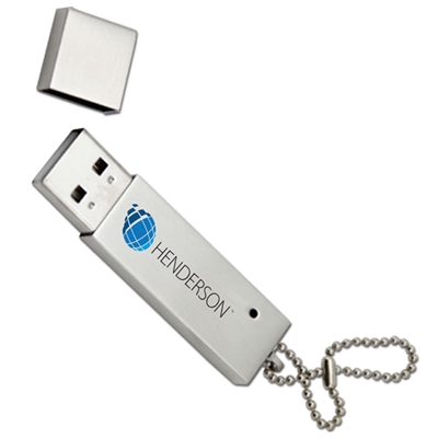 Chrome Metallic USB Drive
