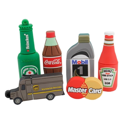 Create Your Own Custom Shaped 2D Rubber USB Drive
