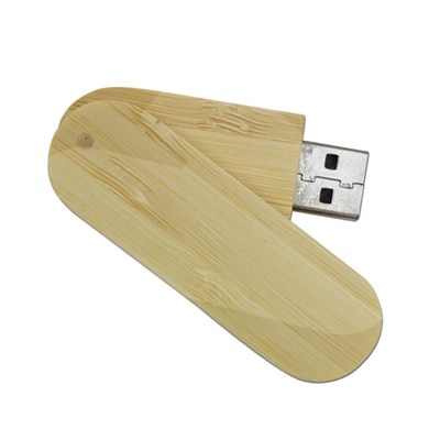  Bamboo Swivel Bulk USB Drive
