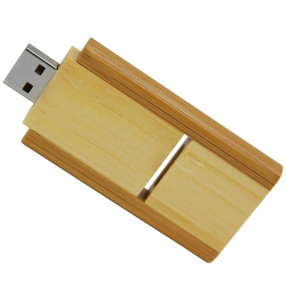 Intermediate Efterligning Leopard USDM Bamboo Flip Bulk USB Flash Drive - Premium USB