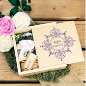 
Natural Wood 4"x6" Box with USB