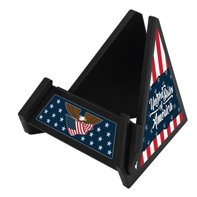 Black USA Flag Phone Stand

