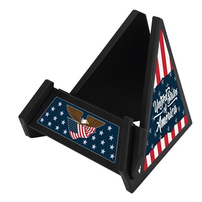 Black USA Flag Phone Stand
