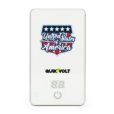White USA Flag 5000MD USB Mobile Charger

