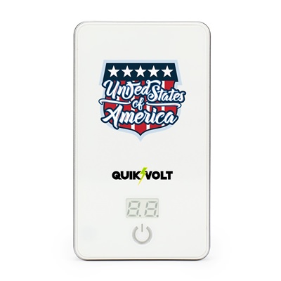 White USA Flag 5000MD USB Mobile Charger
