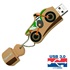 Custom Shaped 2D Rubber USB Drive
