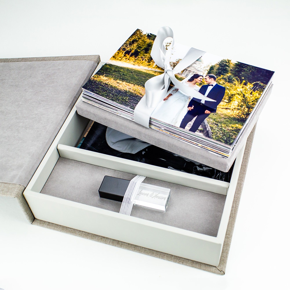 Impression Photo Box 4"x6" Custom USB Box Premium USB