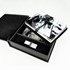 Black Leather Impression 4"x6" Photo Box with USB
