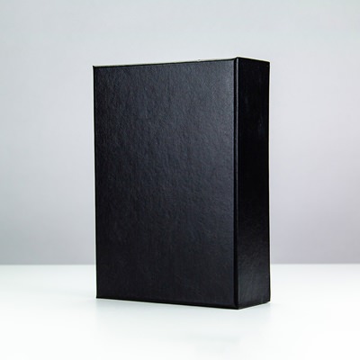 Black Leather Timeless Photo Box for 5"x7" Photos
