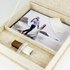 Linen Bespoke Video & Photo Box with USB for 5"x7" Photos
