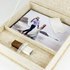 Linen Bespoke Video & Photo Box with USB for 5"x7" Photos
