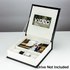 Black Leather Bespoke Custom Video and Photo Box for 4"x6" Photos
