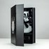 Black Leather Infinity Photo Box with USB for 4"x6" Photos
