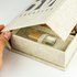 Linen Infinity Photo Box with USB for 5"x7" Photos

