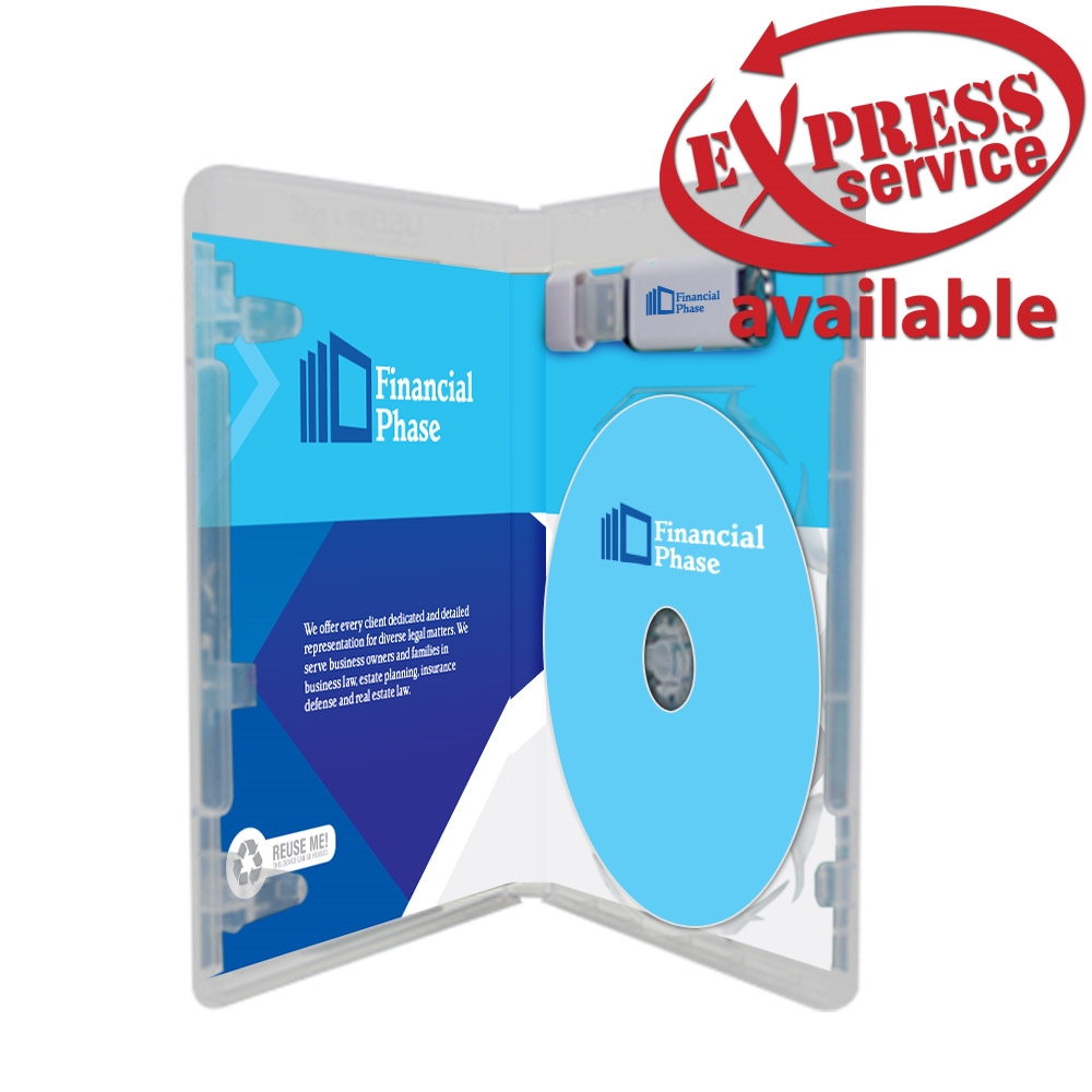 Flash Pac® USB Cases with DVDs Premium USB