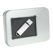 
Tin Box USB Case w/ Window