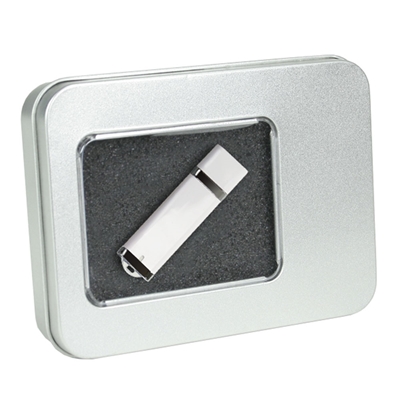 Tin Box USB Case w/ Window
