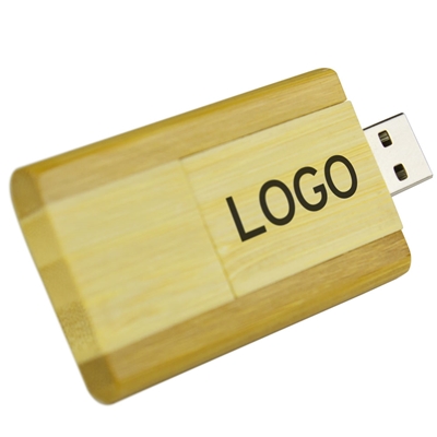 Bamboo Flip USB 2.0 True Flash - Natural 8GB