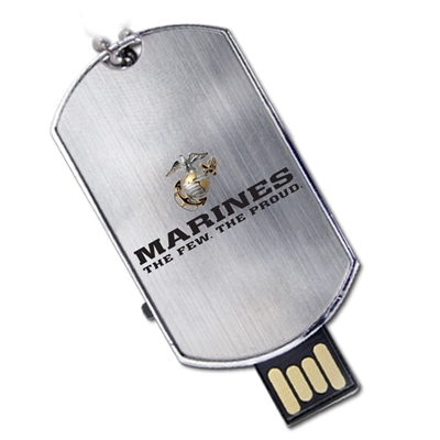 Military Dog Tag USB Drive
