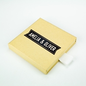 
Yellow Kraft Hidden Slide Custom USB Box