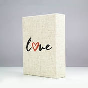 
Linen Timeless Custom Photo Box for 4"x6" Photos