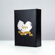 
Black Leather Timeless Custom Photo Box for 5"x7" Photos