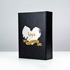 Black Leather Timeless Custom Photo Box for 5"x7" Photos

