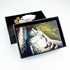 Black Leather Timeless Custom Photo Box for 5"x7" Photos
