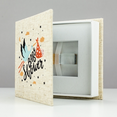 Linen Devotion Custom USB Box
