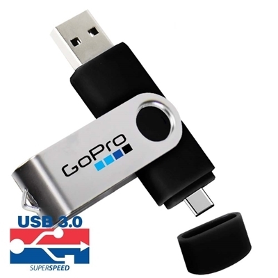 USB-C Dual Pro Swivel USB Drive
