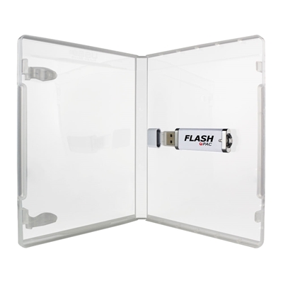 USDM Flash Pac® USB Flash Drive Case Super Clear w/Logo
